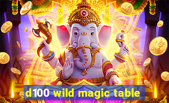 d100 wild magic table