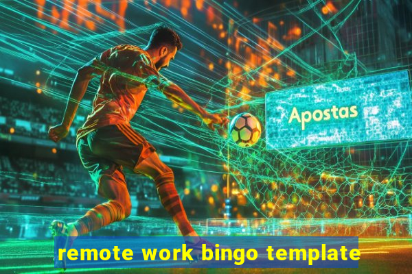 remote work bingo template