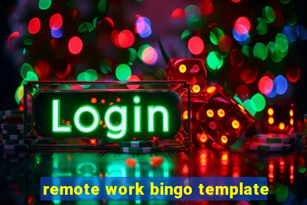 remote work bingo template