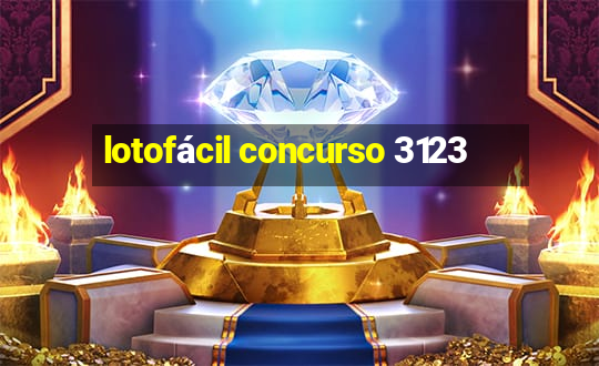 lotofácil concurso 3123