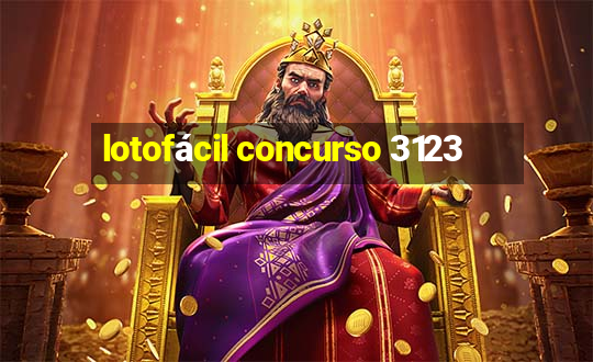 lotofácil concurso 3123