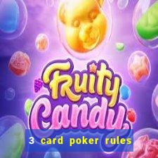 3 card poker rules in casino