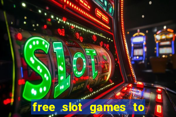 free slot games to win real money