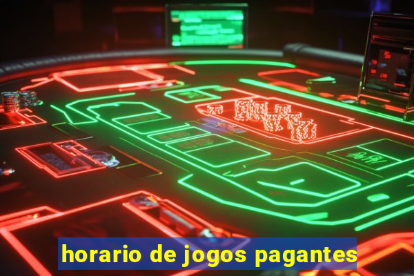 horario de jogos pagantes