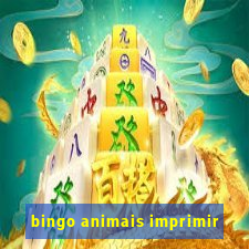 bingo animais imprimir