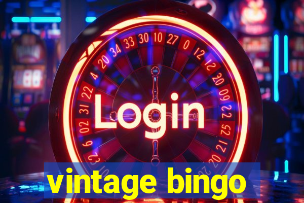 vintage bingo