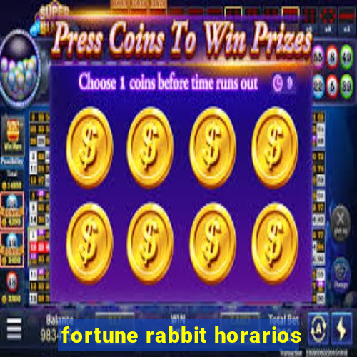 fortune rabbit horarios