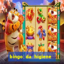 bingo da higiene pessoal para imprimir