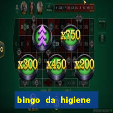 bingo da higiene pessoal para imprimir