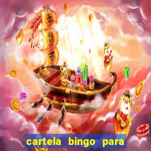 cartela bingo para cha de cozinha imprimir gratis