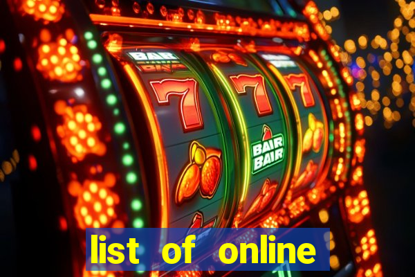 list of online slot sites