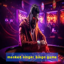 masked singer bingo game