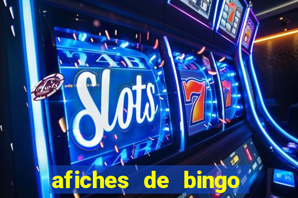 afiches de bingo para editar