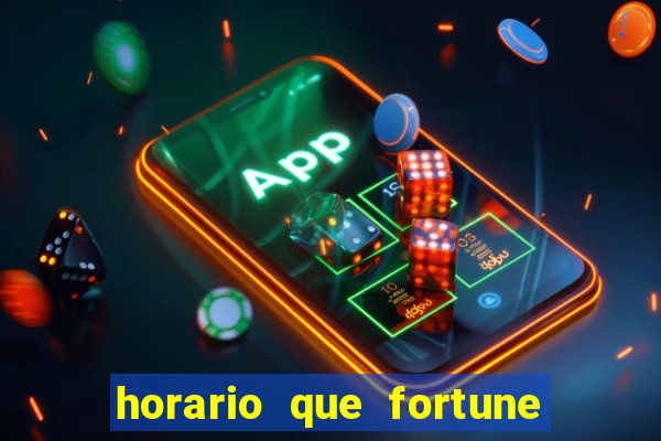 horario que fortune tiger paga