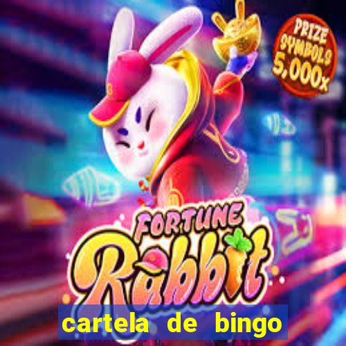 cartela de bingo pra imprimir