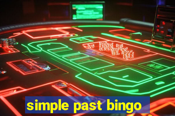 simple past bingo