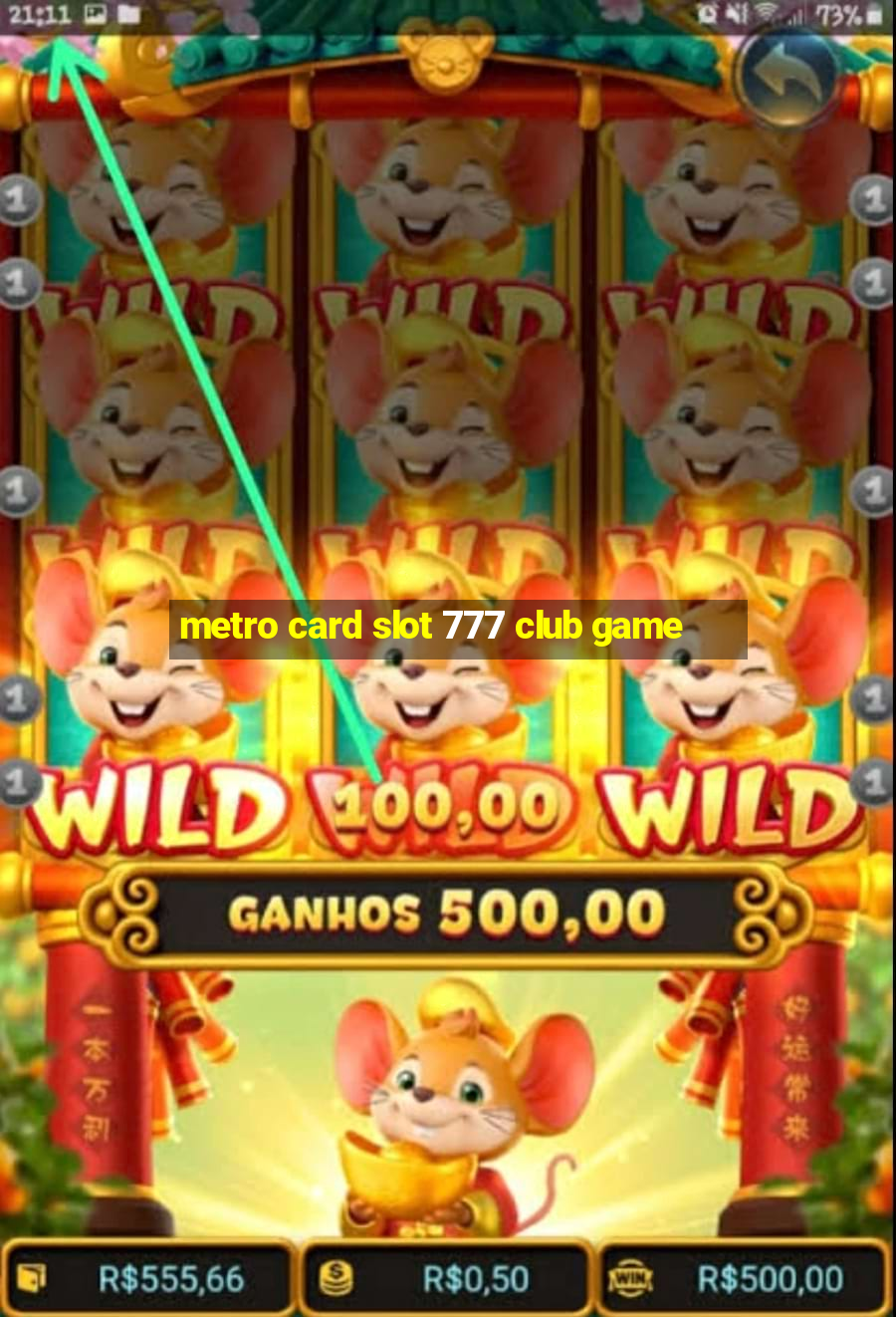 metro card slot 777 club game