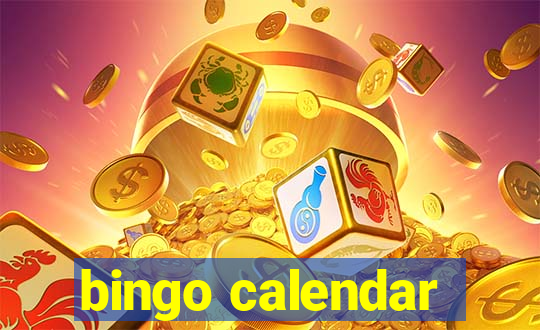 bingo calendar