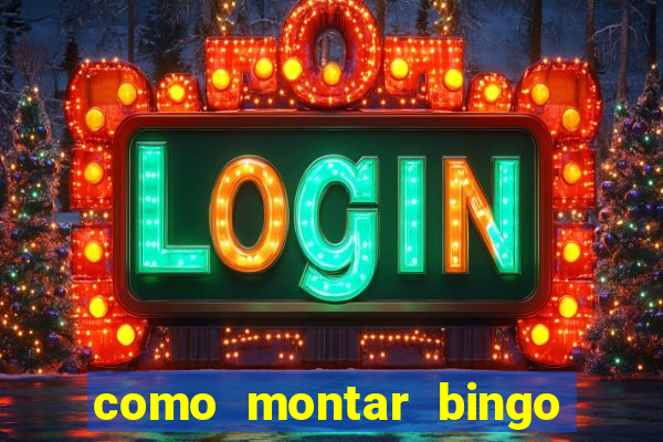 como montar bingo brinquedos toia