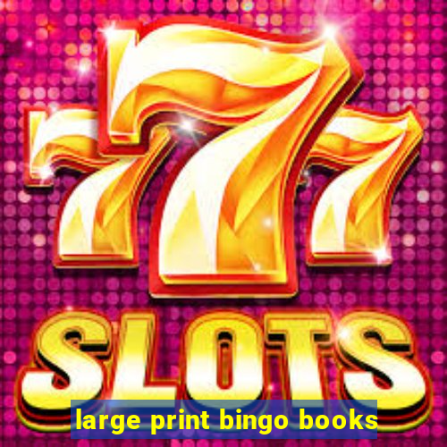 large print bingo books