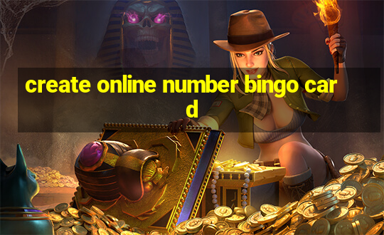 create online number bingo card