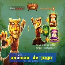 anúncio de jogo de futebol