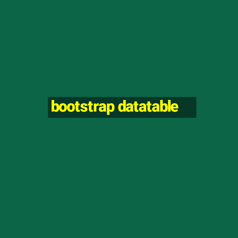 bootstrap datatable