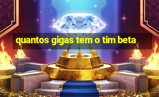 quantos gigas tem o tim beta