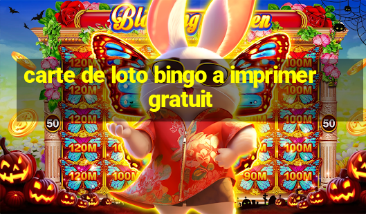 carte de loto bingo a imprimer gratuit