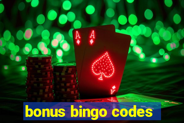 bonus bingo codes