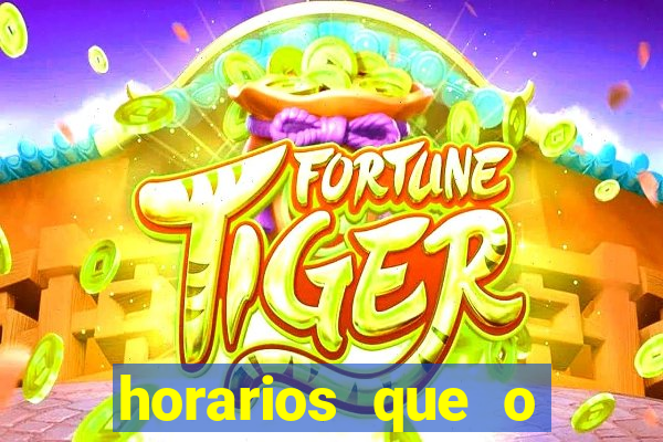 horarios que o fortune mouse paga