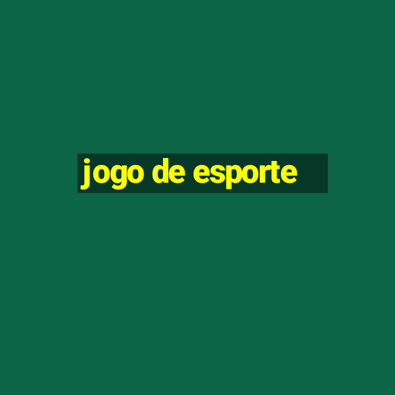 jogo de esporte