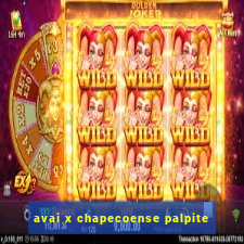 avai x chapecoense palpite