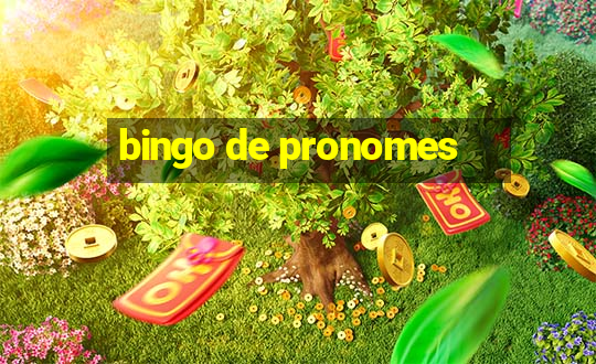 bingo de pronomes