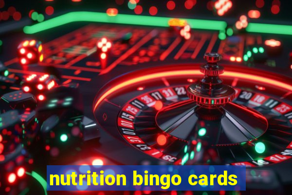 nutrition bingo cards