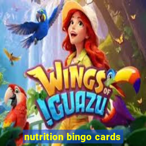 nutrition bingo cards