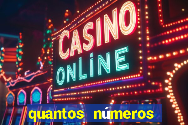 quantos números tem numa cartela de bingo