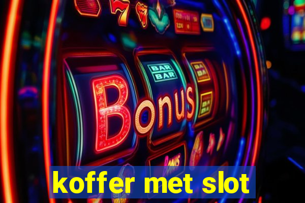 koffer met slot