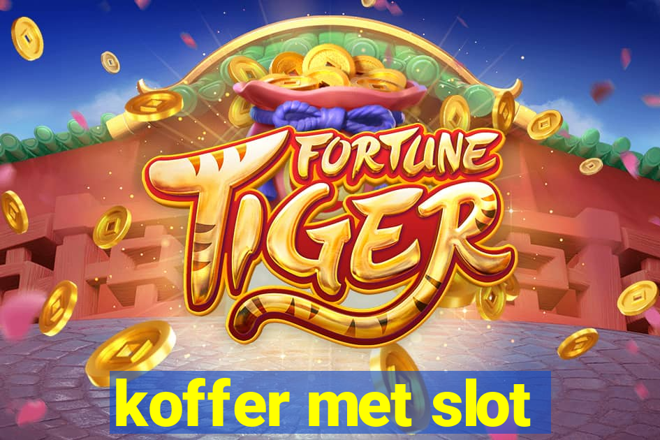 koffer met slot