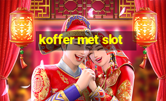 koffer met slot