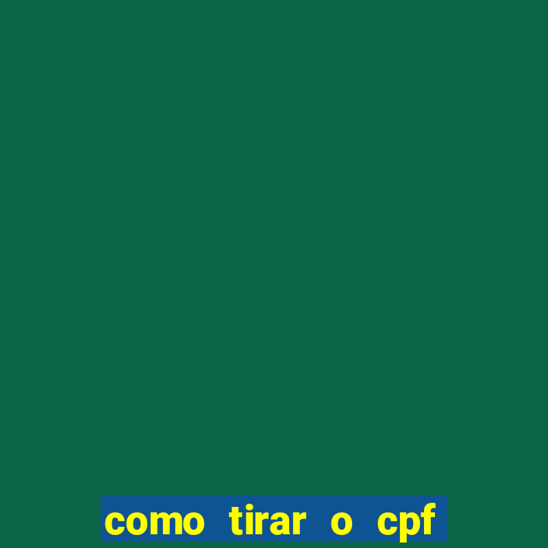 como tirar o cpf do jogo do tigre