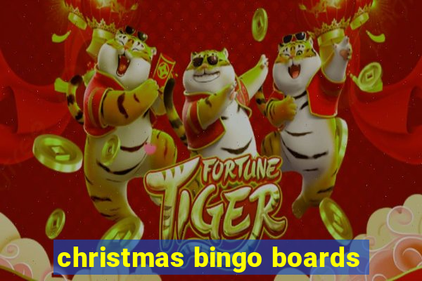 christmas bingo boards