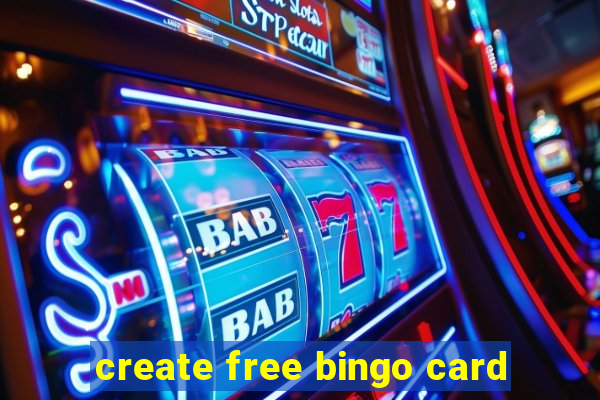 create free bingo card