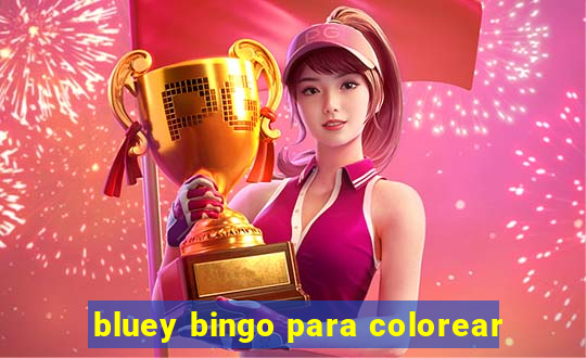 bluey bingo para colorear