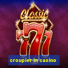 croupier in casino