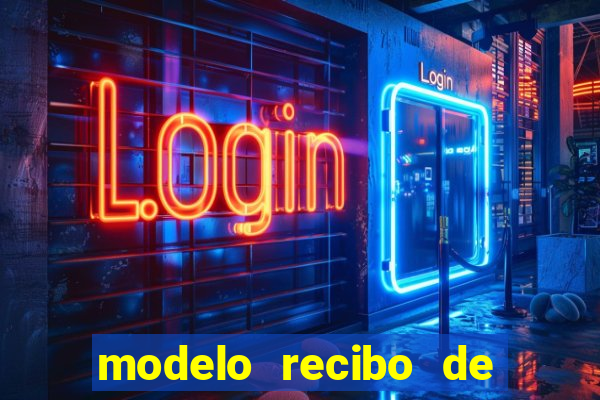 modelo recibo de pagamento autonomo