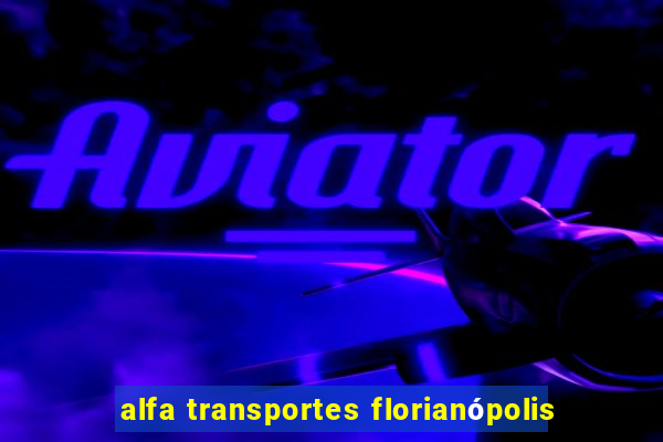 alfa transportes florianópolis