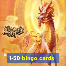 1-50 bingo cards