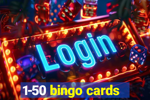 1-50 bingo cards