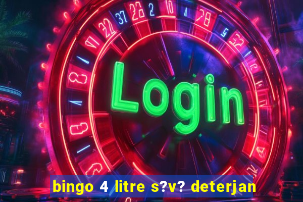 bingo 4 litre s?v? deterjan